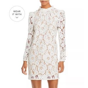 Wayf Emma Puff Sleeve Lace Dress